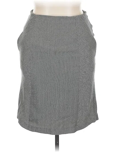 Pre-owned Worthington Casual Skirt In Gray