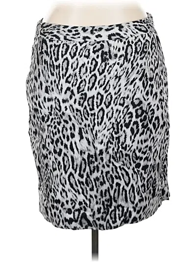 Pre-owned Worthington Casual Skirt In Silver