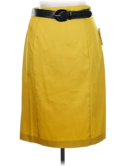 Pre-owned Worthington Casual Skirt In Yellow