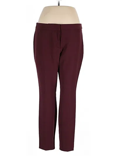 Pre-owned Worthington Dress Pants In Burgundy