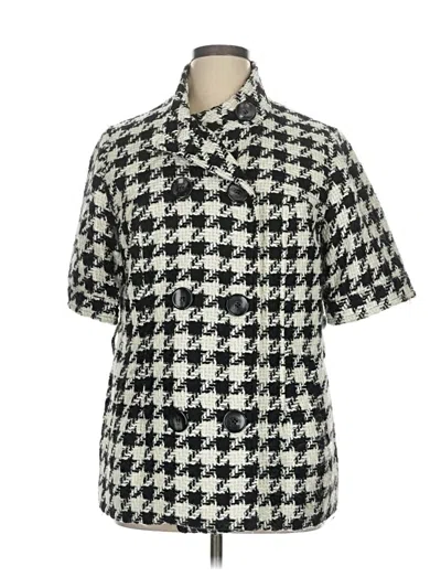 Pre-owned Worthington Fleece Jacket In White