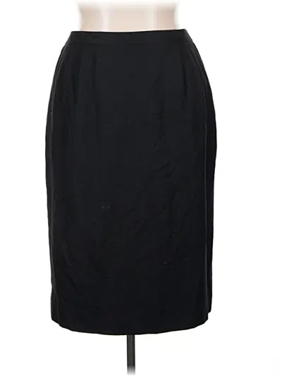 Pre-owned Worthington Formal Skirt In Black