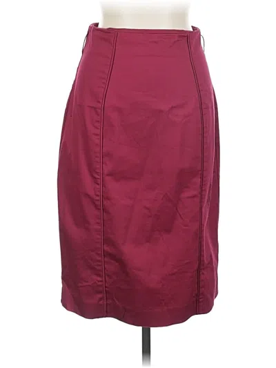 Pre-owned Worthington Formal Skirt In Burgundy
