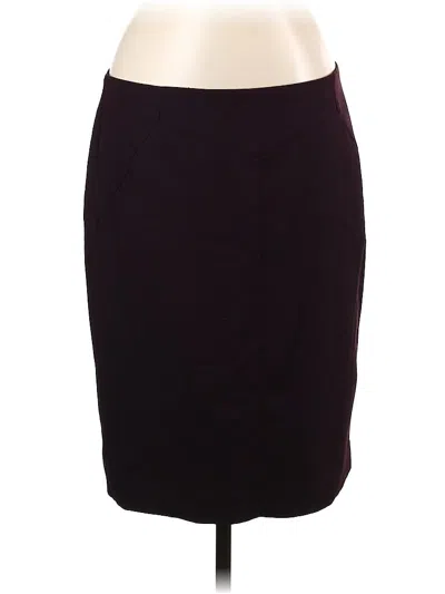 Pre-owned Worthington Formal Skirt In Burgundy