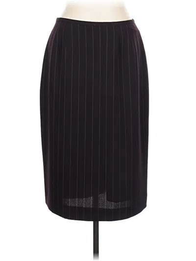 Pre-owned Worthington Formal Skirt In Burgundy