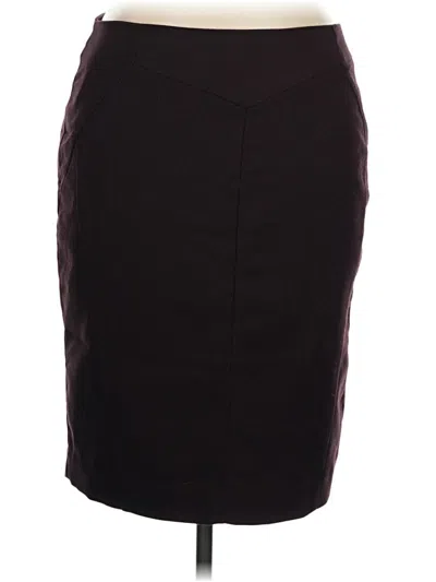 Pre-owned Worthington Formal Skirt In Burgundy