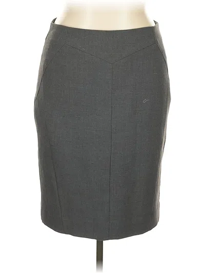 Pre-owned Worthington Formal Skirt In Gray