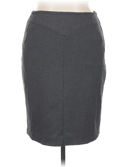 Pre-owned Worthington Formal Skirt In Gray