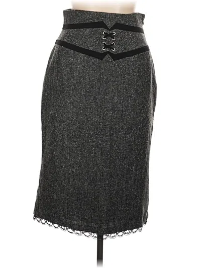 Pre-owned Worthington Formal Skirt In Gray