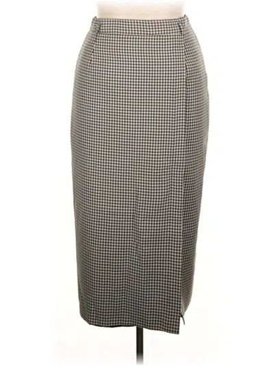 Pre-owned Worthington Formal Skirt In Gray