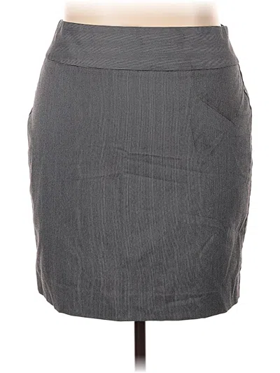Pre-owned Worthington Formal Skirt In Gray