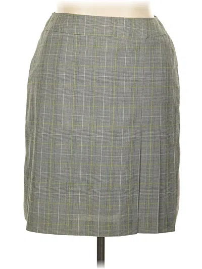 Pre-owned Worthington Formal Skirt In Gray