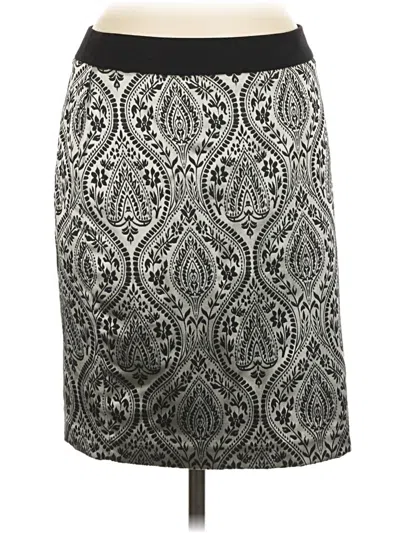 Pre-owned Worthington Formal Skirt In Silver