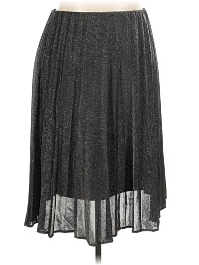 Pre-owned Worthington Formal Skirt In Silver