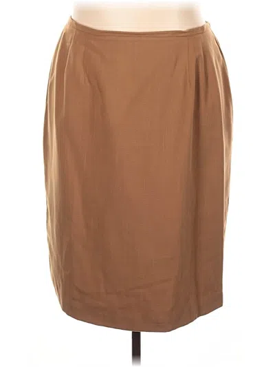 Pre-owned Worthington Formal Skirt In Tan