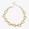 Worthington Gold Tone Womens 17 Inch Collar Necklace In Gold
