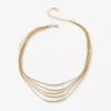 Worthington Gold Tone Womens 17 Inch Strand Necklace In Gold