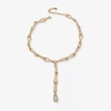 Worthington Gold Tone Womens 18 Inch Y Necklace In Gold
