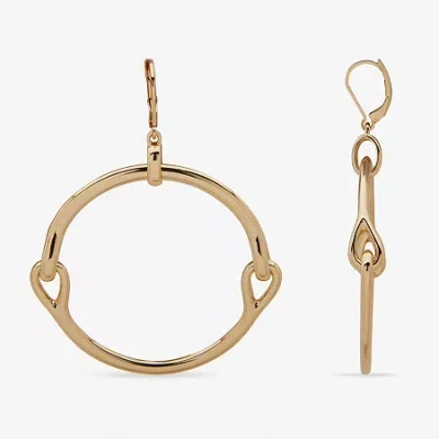 Worthington Gold Tone Womens Drop Earrings In Yellow