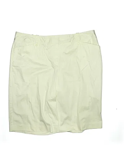Pre-owned Worthington Khaki Shorts In White