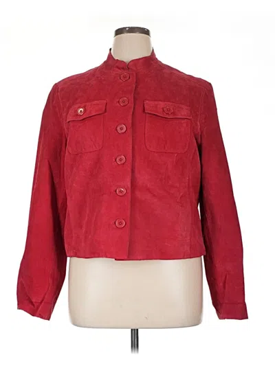 Pre-owned Worthington Leather Jacket In Red
