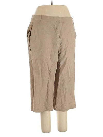 Pre-owned Worthington Linen Pants In Brown