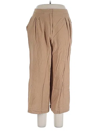 Pre-owned Worthington Linen Pants In Tan