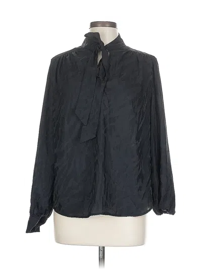 Pre-owned Worthington Long Sleeve Blouse In Black