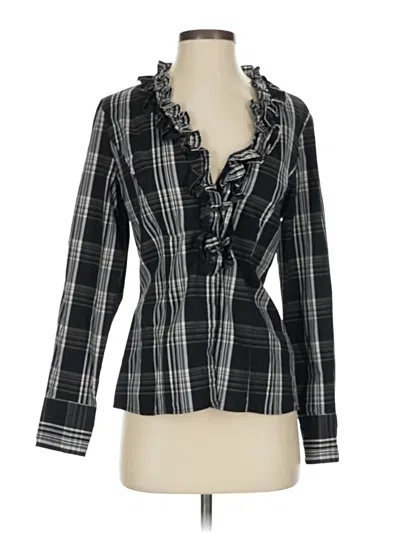 Pre-owned Worthington Long Sleeve Blouse In Black