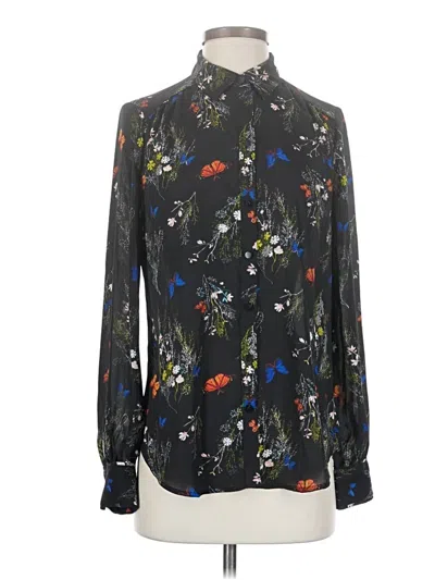 Pre-owned Worthington Long Sleeve Blouse In Black