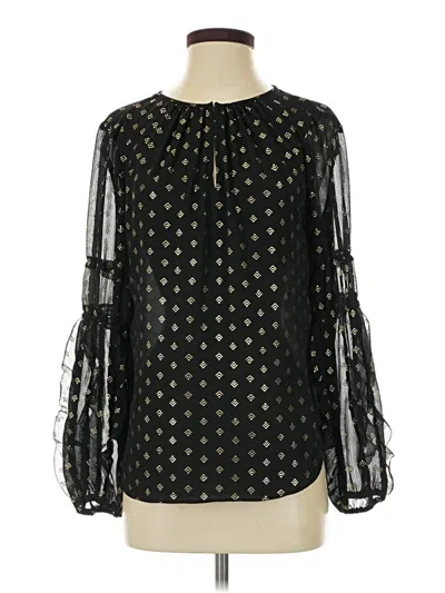 Pre-owned Worthington Long Sleeve Blouse In Black