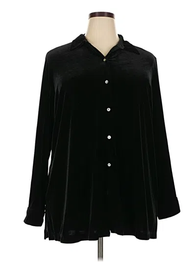 Pre-owned Worthington Long Sleeve Blouse In Black