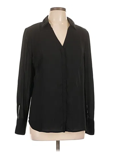 Pre-owned Worthington Long Sleeve Blouse In Black