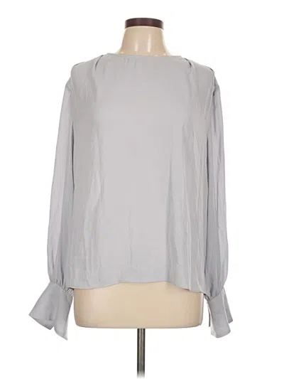 Pre-owned Worthington Long Sleeve Blouse In Gray