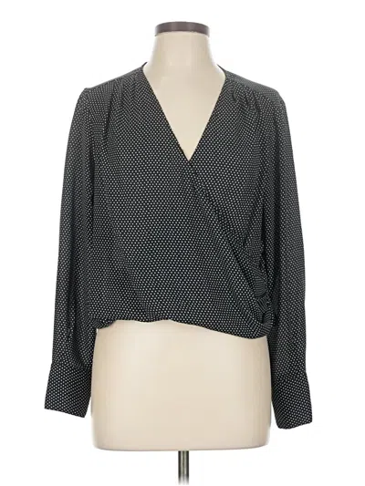 Pre-owned Worthington Long Sleeve Blouse In Gray