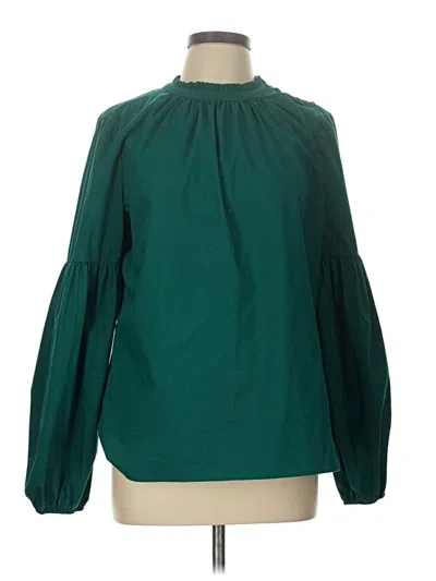 Pre-owned Worthington Long Sleeve Blouse In Green