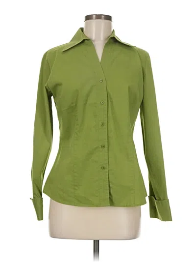 Pre-owned Worthington Long Sleeve Blouse In Green