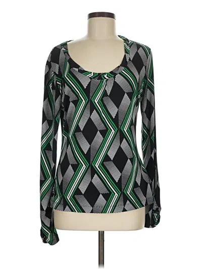 Pre-owned Worthington Long Sleeve Blouse In Green