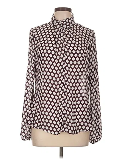 Pre-owned Worthington Long Sleeve Blouse In Ivory