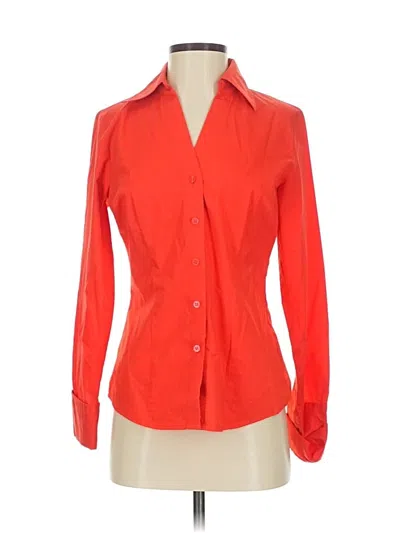 Pre-owned Worthington Long Sleeve Blouse In Orange