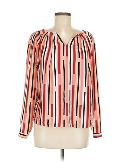 Pre-owned Worthington Long Sleeve Blouse In Orange