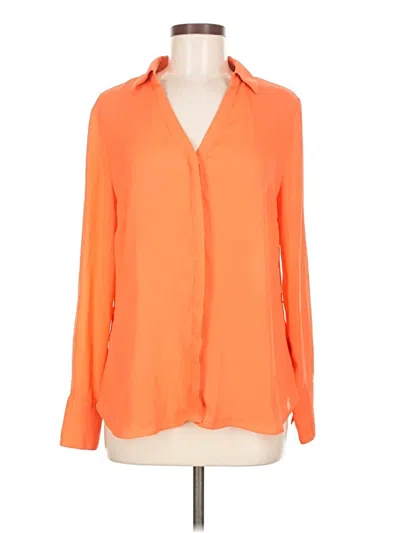 Pre-owned Worthington Long Sleeve Blouse In Orange