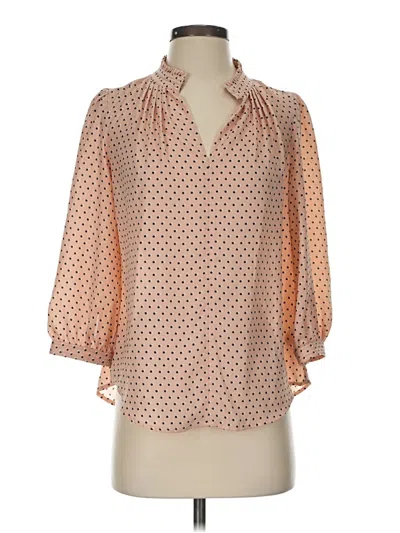 Pre-owned Worthington Long Sleeve Blouse In Orange