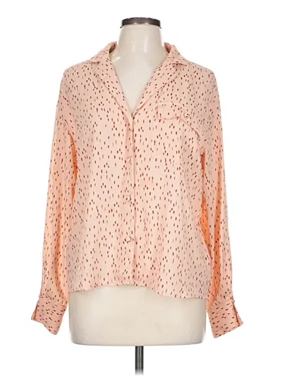 Pre-owned Worthington Long Sleeve Blouse In Orange