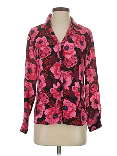 Pre-owned Worthington Long Sleeve Blouse In Pink