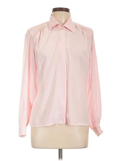 Pre-owned Worthington Long Sleeve Blouse In Pink