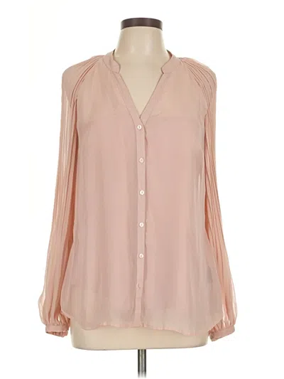 Pre-owned Worthington Long Sleeve Blouse In Pink