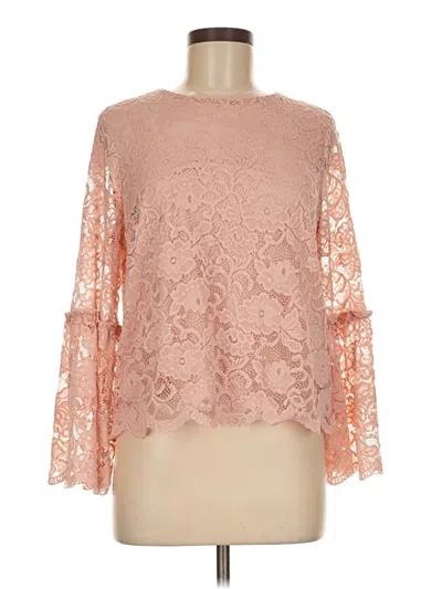 Pre-owned Worthington Long Sleeve Blouse In Pink