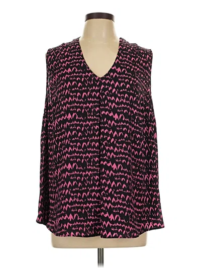 Pre-owned Worthington Long Sleeve Blouse In Pink