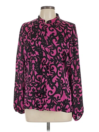 Pre-owned Worthington Long Sleeve Blouse In Pink